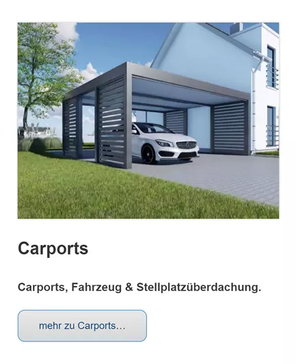 Carports Stellplatzueberdachungen