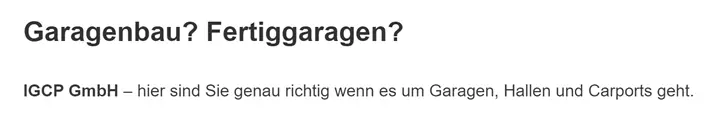 Garagenbau Fertiggaragen für  Bargteheide, Jersbek, Hammoor, Ammersbek, Delingsdorf, Tremsbüttel, Elmenhorst und Ahrensburg, Todendorf, Neritz