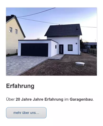 Garagenbauer für  Geschwenda